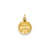 Baseball Charm in 14k Gold