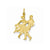 Square Dancers Charm in 14k Gold