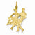 14k Gold Square Dancers Charm hide-image