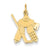 14k Gold Hockey Goalie Charm hide-image