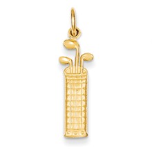 14k Gold Golf Bag Charm hide-image