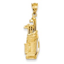 14k Gold Golf Bag Charm hide-image