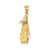 Golf Bag Charm in 14k Gold