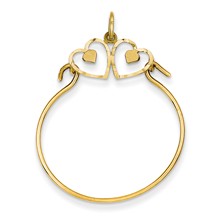 14k Gold Heart Charm hide-image