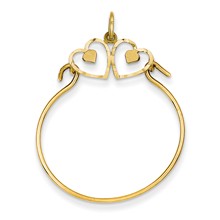 14k Gold Heart Charm hide-image