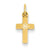 14k Gold Tiny Cross Charm hide-image