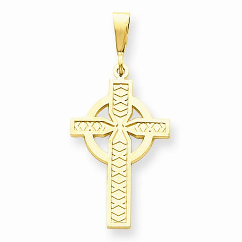 14k Gold Celtic Cross Pendant, Lovely Pendants for Necklace
