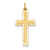 14k Gold Cross Charm hide-image