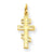 14k Gold Eastern Orthodox Cross Charm hide-image