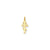 Eastern Orthodox Cross Charm in 14k Gold