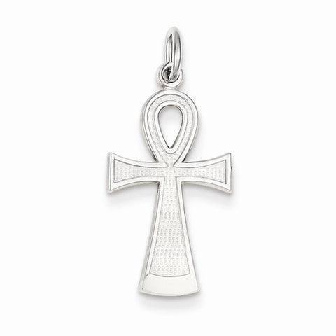 14k White Gold Ankh Cross pendant, Alluring Pendants for Necklace