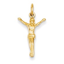 14k Gold Crucifix Charm hide-image