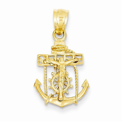 14k Gold Mariners Cross pendant, Beautiful Pendants for Necklace