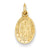 14k Gold Saint Christopher Medal Charm hide-image