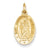 14k Gold Saint Christopher Medal Charm hide-image