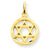 14k Gold Solid Polished Star of David Charm hide-image