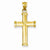 14k Gold Polished Latin Cross pendant, Appealing Pendants for Necklace