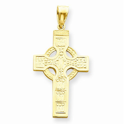 14k Gold Celtic Cross pendant, Dazzling Pendants for Necklace