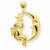 14k Gold Angel, Moon & Star Pendant, Pendants for Necklace