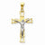 14k Gold Two-tone Crucifix Pendant, Gorgeous Pendants for Necklace