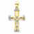 14k Gold Two-tone Crucifix Pendant, Classy Pendants for Necklace