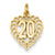 14k Gold 20 in Heart Charm hide-image