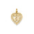 20 in Heart Charm in 14k Gold