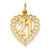 14k Gold 21 in Heart Charm hide-image