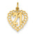 14k Gold 21 in Heart Charm hide-image