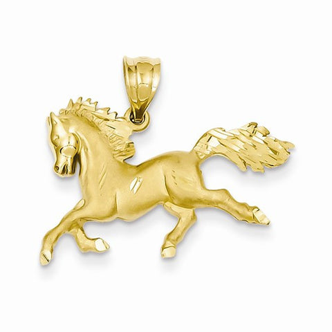 14k Gold Horse Pendant, Appealing Pendants for Necklace