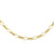 14K Yellow Gold Oval & Round Link Hollow Chain