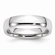 Cobalt Polished 5mm Wedding Band