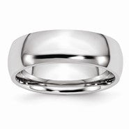 Cobalt Polished 7mm Wedding Band