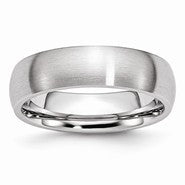 Cobalt Satin 6mm Wedding Band