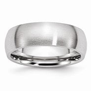 Cobalt Satin 7mm Wedding Band