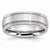 Cobalt Satin and Polished Ridged Edge 7mm Wedding Band