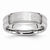 Cobalt with Sterling Silver Inlay Polished & Satin 6mm Beveled Edge Wedding Band