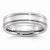 Cobalt with Sterling Silver Inlay Satin and Polished 6mm Wedding Band