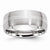 Cobalt with Sterling Silver Inlay Satin 8mm Wedding Band