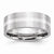 Cobalt with Sterling Silver Inlay Satin 8mm Flat Wedding Band