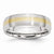 Cobalt with 14k Gold Inlay Satin 6mm Wedding Band