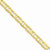 14K Yellow Gold Concave Anchor Chain