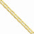 14K Yellow Gold Concave Anchor Chain Bracelet
