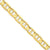14K Yellow Gold Concave Anchor Chain