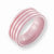 Ceramic Pink Grooved 8mm Polished Wedding Band