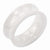 Ceramic White Concave 8mm Polished Wedding Band