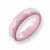 Ceramic Pink Faceted 5.5mm Polished Wedding Band