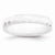 Ceramic White 4mm Faceted Polished Wedding Band