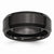 Ceramic Black 8mm Beveled Edge Brushed and Polished Wedding Band
