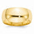 14k Yellow Gold 8mm Lightweight Comfort Fit Wedding Band